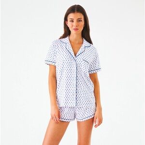 Roller Rabbit Hearts Polo Pajamas Size Small